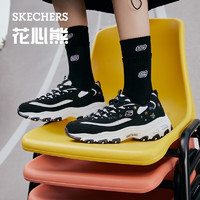 SKECHERS 斯凯奇 熊猫鞋女士休闲鞋厚底增高老爹鞋运动896155/11977 896155-黑色/白色/BKW 37