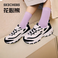 斯凯奇（Skechers）熊猫鞋女士休闲鞋厚底增高老爹鞋运动896155/11977 896155-白色/黑色/WBK 36