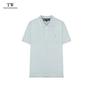 Teenie Weenie Men小熊男装休闲POLO衫T恤男2024夏季翻领短袖 薄荷色 185/2XL