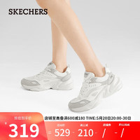 SKECHERS 斯凯奇 女士舒适休闲鞋老爹鞋117363 乳白色/灰色/OWGR 35