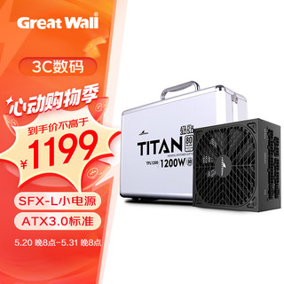 Great Wall 长城 额定1200W TFL1200白金牌SFX-L全模组电源