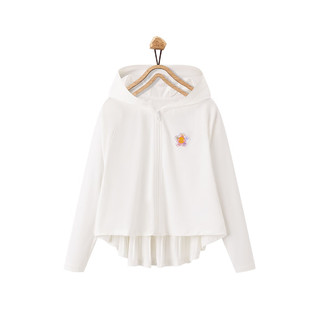 MiniPeace太平鸟童装夏新女童夹克F2BCE2A03 白色（预计6月18日发） 110cm