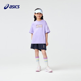 asics/亚瑟士童装2024年儿童夏季轻薄柔软运动休闲棉质短裤 50藏青色 120cm