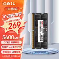 20点开始：GeIL 金邦 16G DDR5-5600  笔记本内存条 千禧系列