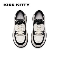 Kiss Kitty KISSKITTY2024年夏季新款厚底增高时尚板鞋运动鞋女款休闲熊猫鞋