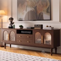 微杭 美式实木电视柜家用客厅小户型法式高端新款加高款卧室电视机柜子