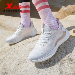 xtep特步女跑鞋运动鞋减震耐磨潮流舒适女跑鞋官方旗舰877118110010帆