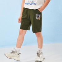 暇步士 夏装儿童针织五分裤男童裤子全棉运动裤跑步