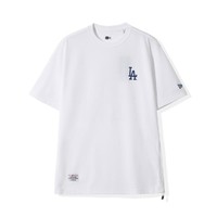 NEW ERA 纽亦华 潮牌穿搭MLB NY/LA背后经典大标设计男女情侣款T恤短袖