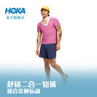 HOKA ONE ONE 新款男士夏季越野短裤跑步舒适干爽透气轻量轻弹