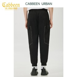 Cabbeen 卡宾 商场同款卡宾都市男装印花休闲裤夏新款明线运动风2222126004