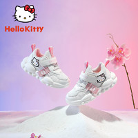 Hello Kitty HELLOKITTY童鞋女童运动鞋子女孩宝宝鞋软底小童休闲鞋K253A5001米白27