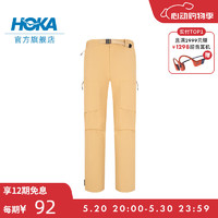 HOKA ONE ONE 男款春夏户外运动裤OUTDOOR PANT CHN 宽松立体版型 小麦色 S