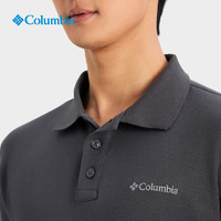哥倫比亞 24春夏新品哥倫比亞Columbia戶外男吸濕快干透氣翻領POLO短袖T恤