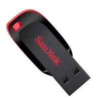 88VIP：SanDisk 闪迪 USB2.0 U盘CZ50酷刃64GB黑红色 时尚设计 安全加密软件