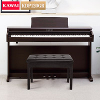 PLUS会员：KAWAI 卡瓦依 电钢琴 KDP120GR全套+琴凳礼包