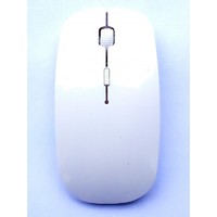 Bejoy 品怡 2.4G无线光电鼠标 便携简洁笔记本台式电脑鼠标 公司办公学习鼠标 电池款-白色