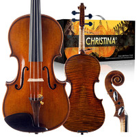 Christina 克莉丝蒂娜（Christina）进口欧料小提琴S200A考级进阶演奏云杉木枫木入门乐器1/2