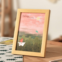 存恩10x10cm A5A4纸油画棒绘画作品装裱展示框手帐小相框可挂摆台画框 浅原木 A5【14.8X21CM】