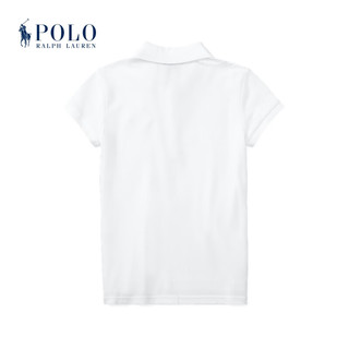 Polo Ralph Lauren 拉夫劳伦女童 经典款短袖Polo衫RL37530 100-白色 XL