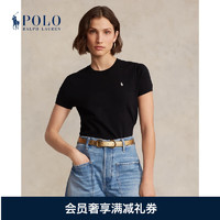 Polo Ralph Lauren 拉夫劳伦女装 经典款宽松版短袖针织衫RL23986 001-黑色 XS