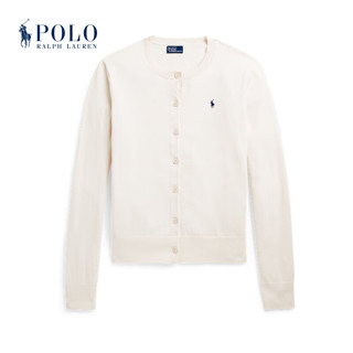 Polo Ralph Lauren 拉夫劳伦女装 经典款宽松版针织开襟衫RL24066 101-白色 XS