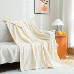 唐俏 毛毯午睡办公室薄空调盖毯珊瑚法兰绒沙发小被子床上用品2024新款