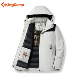 KingCamp 康尔健野 户外冲锋衣外套2023新款男女防风防水加厚保暖石墨烯棉衣