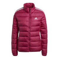 adidas 阿迪达斯 保暖羽绒服女冬季红色轻薄立领外套GH4597