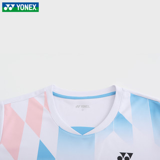 YONEX 尤尼克斯 2024新款尤尼克斯羽毛球服短袖YY速干运动上衣比赛服110124 男 110124  M