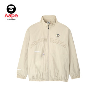 Aape 旗舰店男装春夏猿颜迷彩徽章字母立领拉链薄夹克外套7601XXL