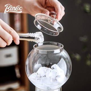 Bincoo 冰滴咖啡壶滴漏式冷萃壶冰酿欧式咖啡机家用手冲冷泡壶 烟熏色600ml+礼品