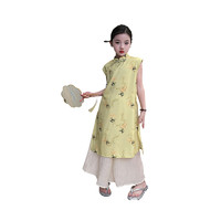 88VIP：yuyingfang 玉婴坊 女童2024春夏中国风长裙新中式民国风连衣裙汉服套装