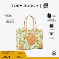 TORY BURCH ELLA中號手提托特包TB 151611 綠色花卉 300 OS