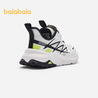 巴拉巴拉儿童运动鞋2024夏季女童透气网布鞋潮流 白绿色调00314-204224140119 31码