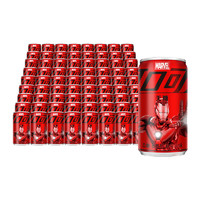 88VIP：可口可乐 碳酸饮料无糖漫威罐200ml*72罐整箱汽水