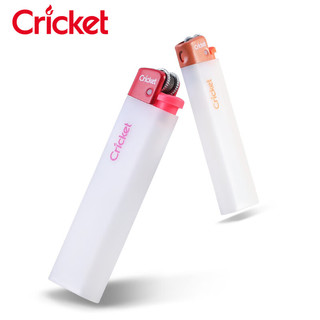 CRICKET 草蜢 砂轮打火机 半透明磨砂10支 原装进口一次性火石滑轮安全防爆定制