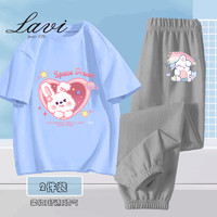 Lavi 女童短袖+防蚊裤套装