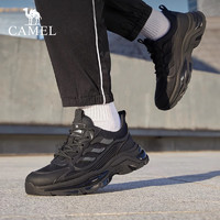 CAMEL 骆驼 透气运动鞋子男2024新款轻盈舒适休闲 G14S220014黑色 42