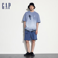 Gap 盖璞 男士纯棉印花短袖T恤 463239