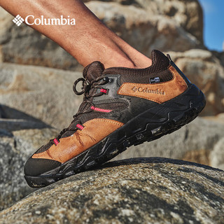 Columbia哥伦比亚户外24春夏立体轻盈防水缓震抓地徒步登山鞋 YI4204288男款 褐色 42 (27cm)