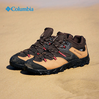 Columbia哥伦比亚户外24春夏立体轻盈防水缓震抓地徒步登山鞋 YI4204288男款 褐色 42 (27cm)