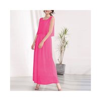 Doux Belle 2 件套式无袖长连衣裙（粉红色）套装