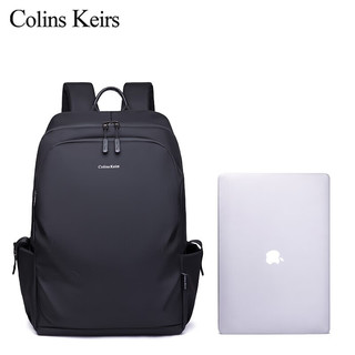 Colins Keirs双肩包男背包商务包旅行背包大容量出差电脑包大书包 黑色