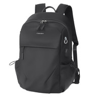 Colins Keirs轻便双肩包男士防水背包大潮牌电脑包旅行时尚大容量旅行背包 黑色