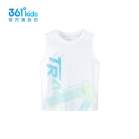 361°童装男童针织背心2024年夏季中大童背心 本白 150cm