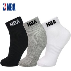 NBA 男士短袜棉运动袜子男夏季薄吸汗透气篮球袜休闲跑步袜