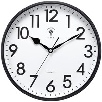POLARIS 北极星 挂钟 现代简约挂钟客厅办公时钟时尚创意石英钟14英寸 2788黑