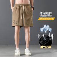 Deerway 德尔惠 运动裤男夏季薄款短裤宽松透气休闲裤短裤男裤子