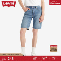Levi's李维斯冰酷系列24夏季男士405休闲潮流时尚牛仔短裤 百搭中蓝色0147 28 12